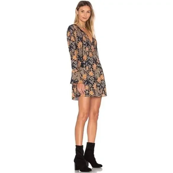 TULAROSA ~ Boho-Style Audrey Mini Dress in Himalayan Floral ~ Size XS - Picture 3 of 11